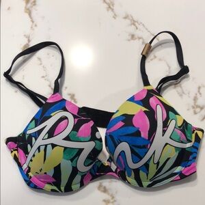 NWT Victoria's Secret Pink Tropical Print Bra